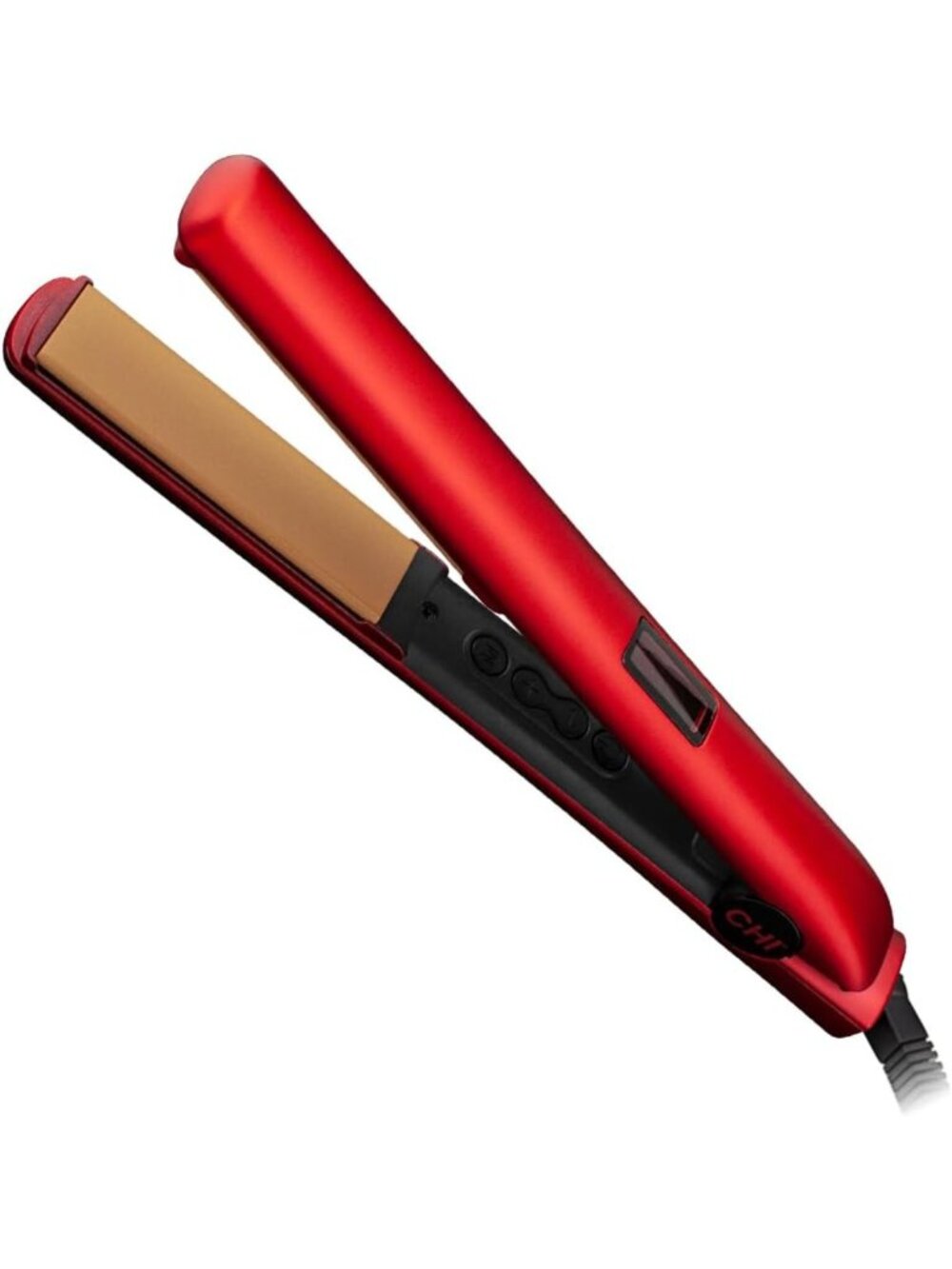 1-Inch Digital Ceramic Hair Straightener, Ruby Red - Fast Heat, Sleek Finish
